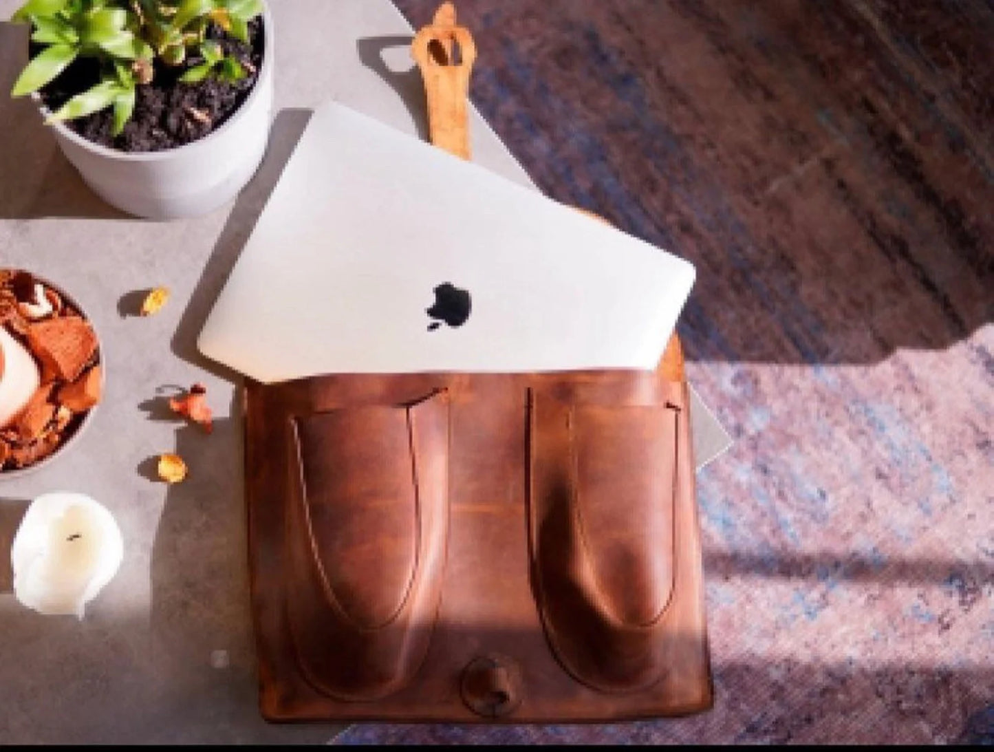 Macbook-İpad Deri Kılıf