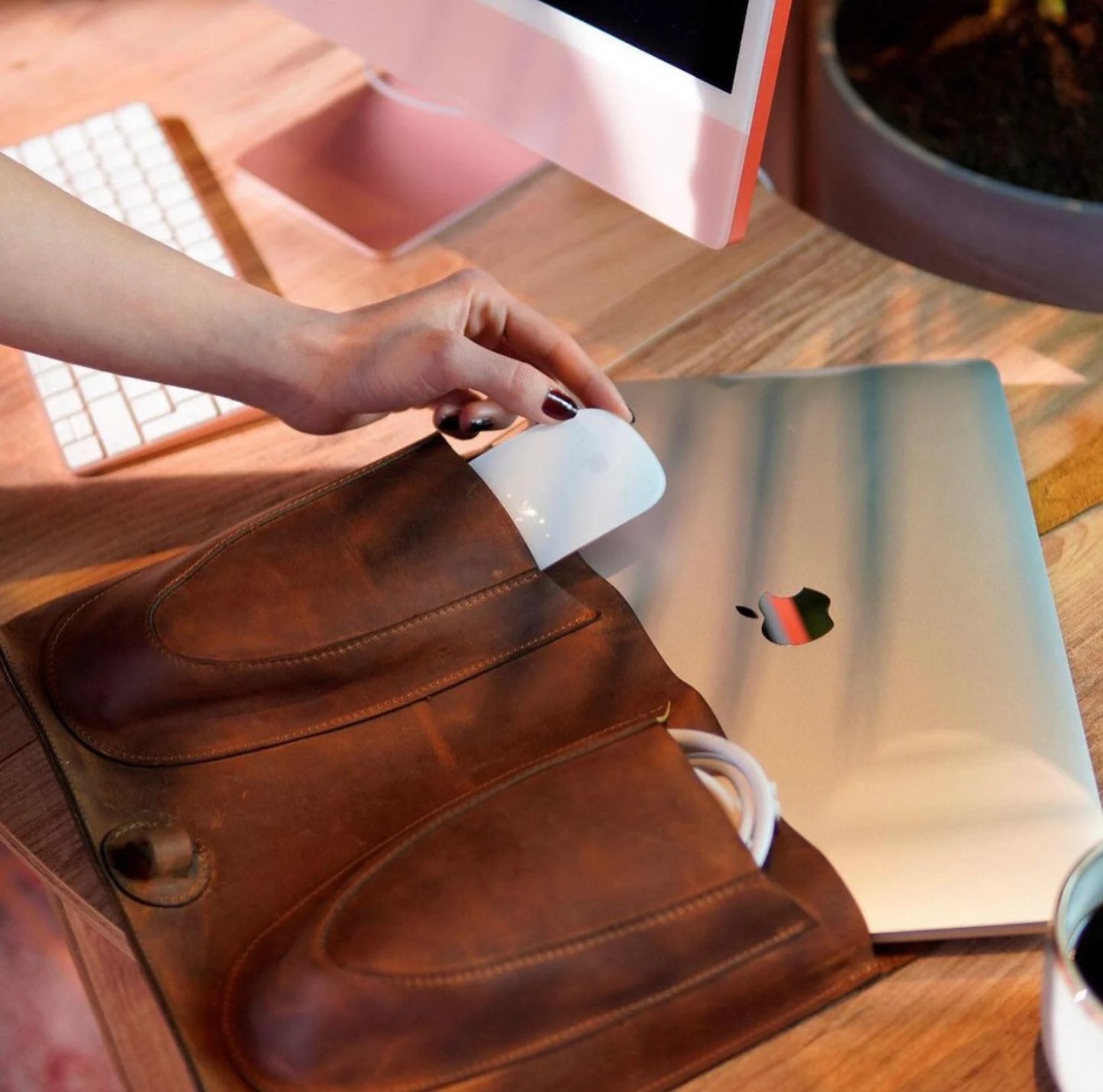 Macbook-İpad Deri Kılıf