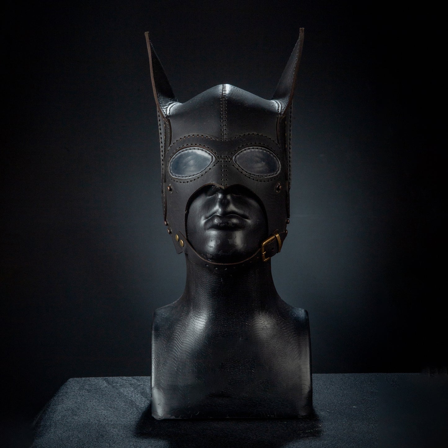 Batman Mask - Giyilebilir Gerçek Deri Kostüm