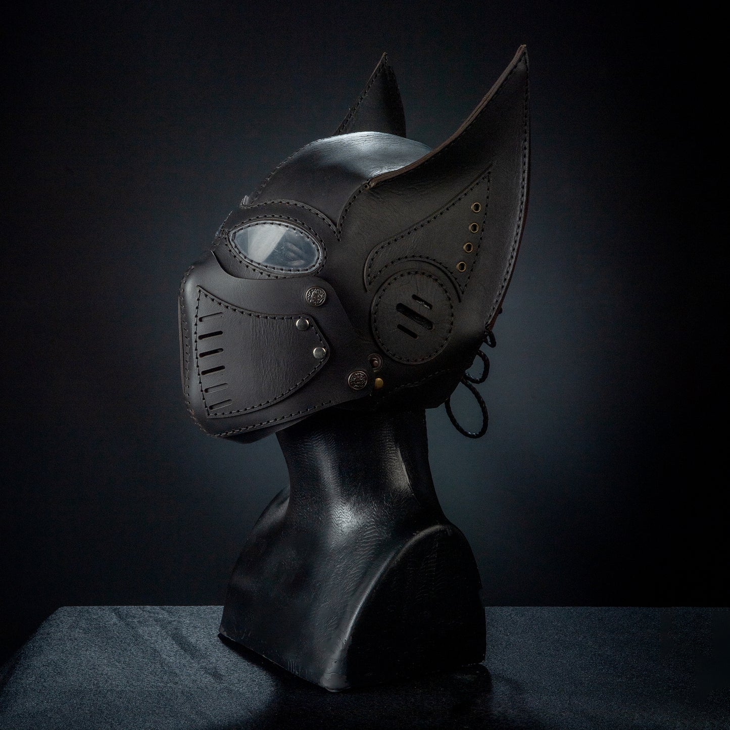 Batman Mask - Giyilebilir Gerçek Deri Kostüm