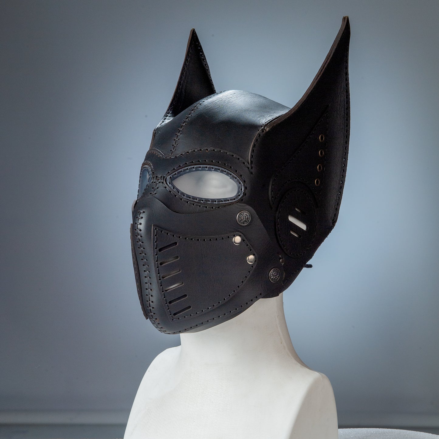 Batman Mask - Giyilebilir Gerçek Deri Kostüm