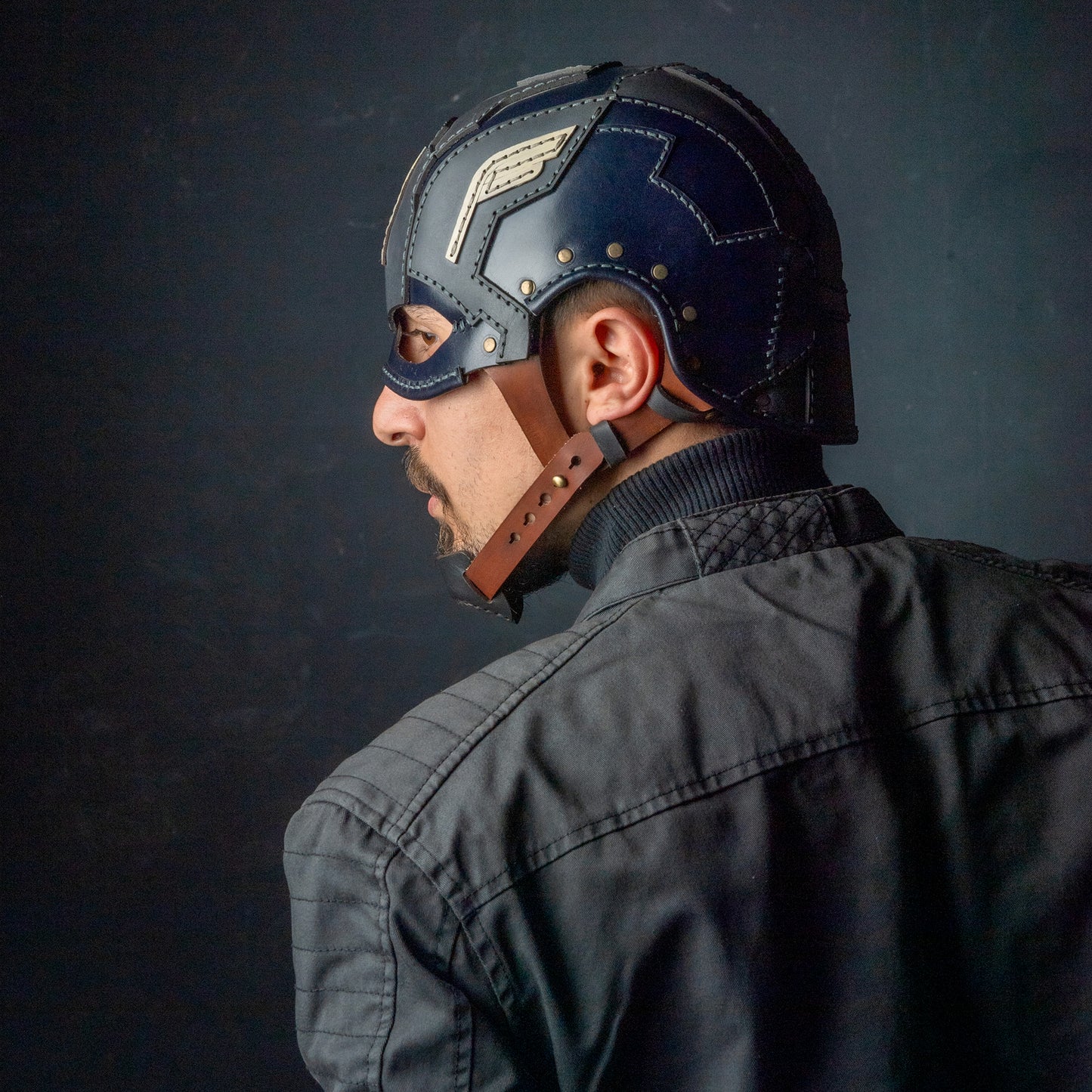 Captain America - Kaptan Amerika Maskesi , Gerçek Deri Kostüm