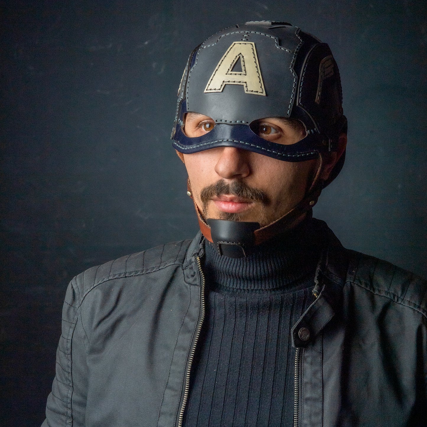 Captain America - Kaptan Amerika Maskesi , Gerçek Deri Kostüm