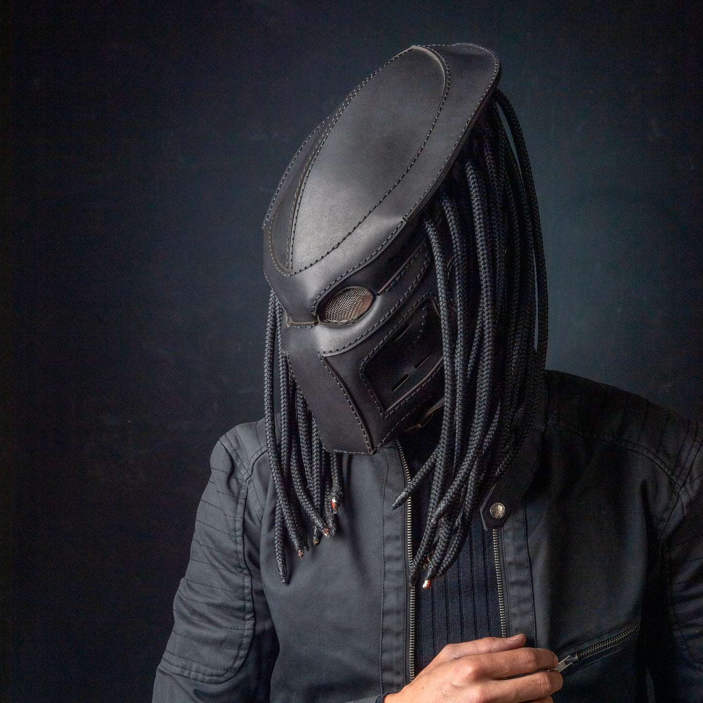 Pradator Mask - Giyilebilir Deri SteamPunk Maske