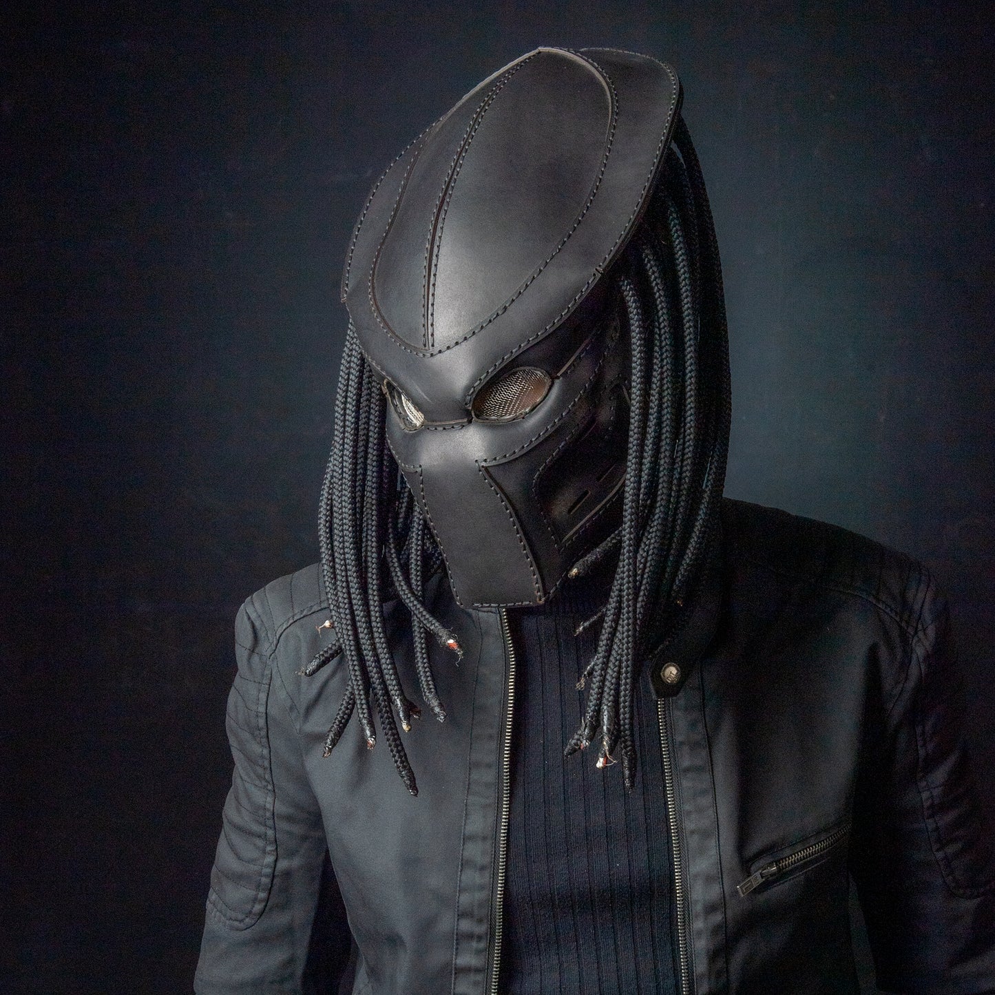 Pradator Mask - Giyilebilir Deri SteamPunk Maske
