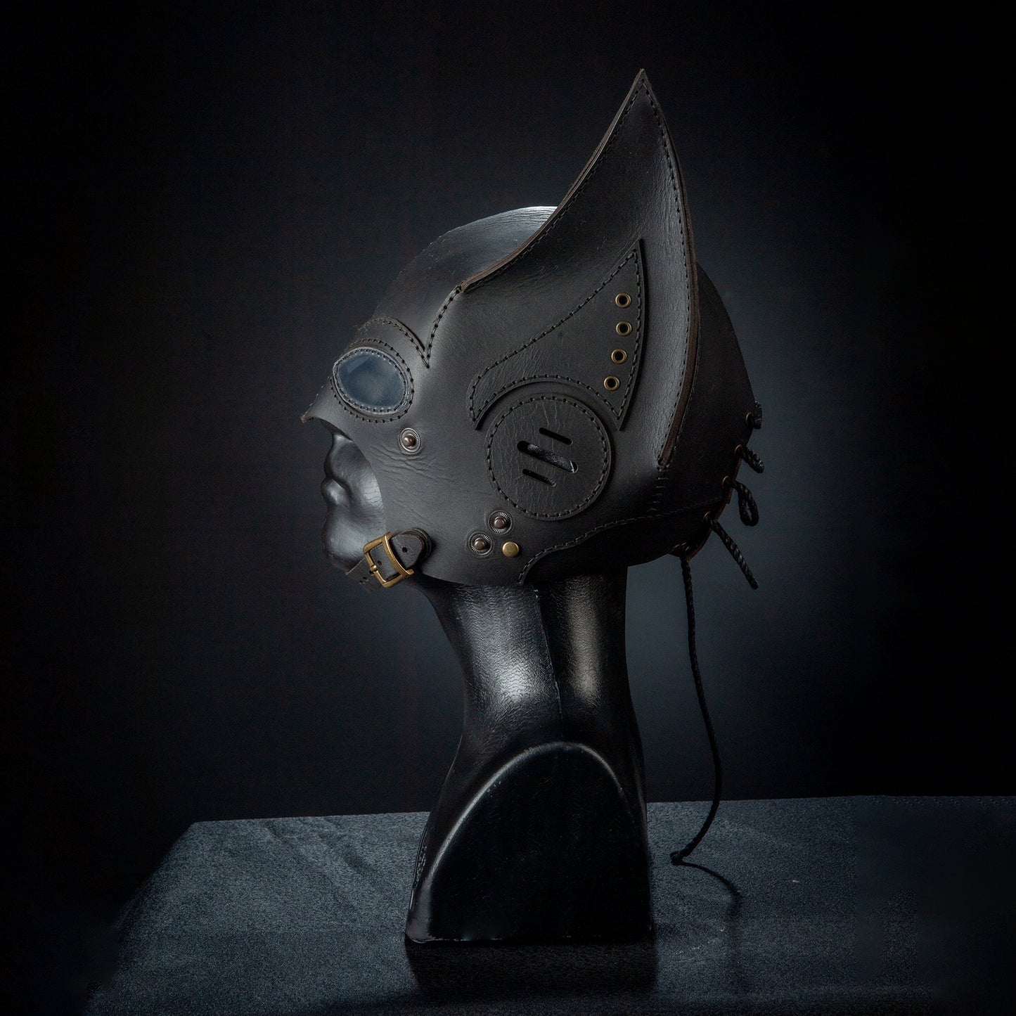 Batman Mask -  Giyilebilir  Gerçek Deri Kostüm