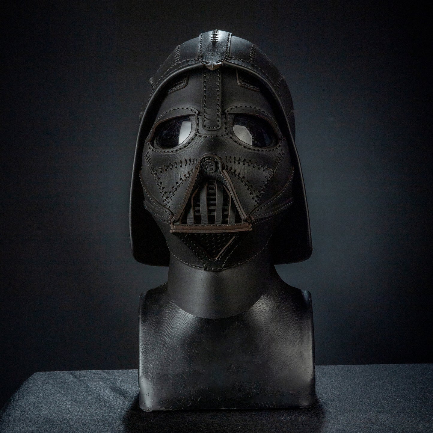 Darth Vader Mask- Star Wars Kostüm - Fonksiyonel Gerçek Deri Maske