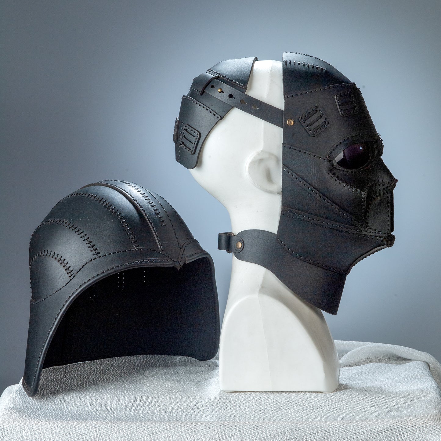 Darth Vader Mask- Star Wars Kostüm - Fonksiyonel Gerçek Deri Maske
