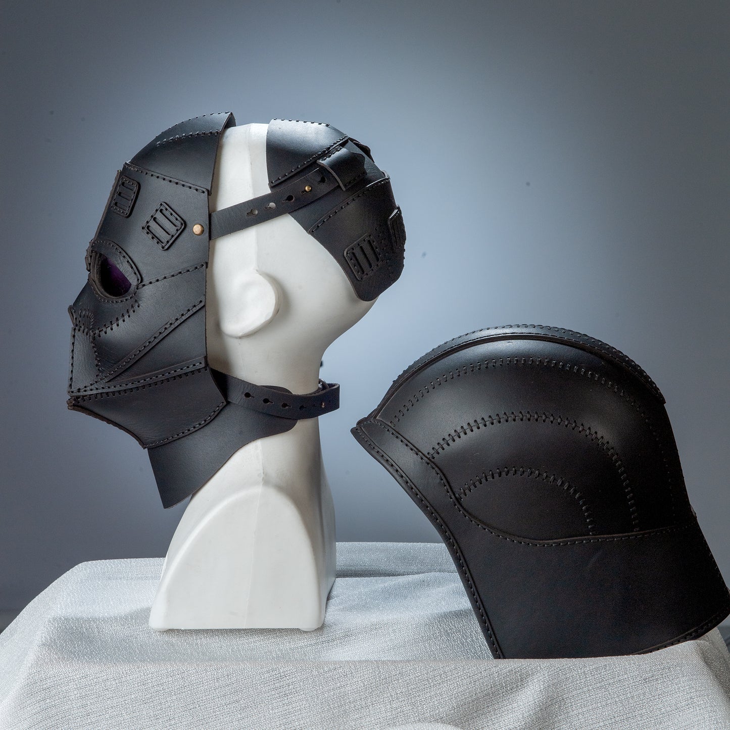 Darth Vader Mask- Star Wars Kostüm - Fonksiyonel Gerçek Deri Maske