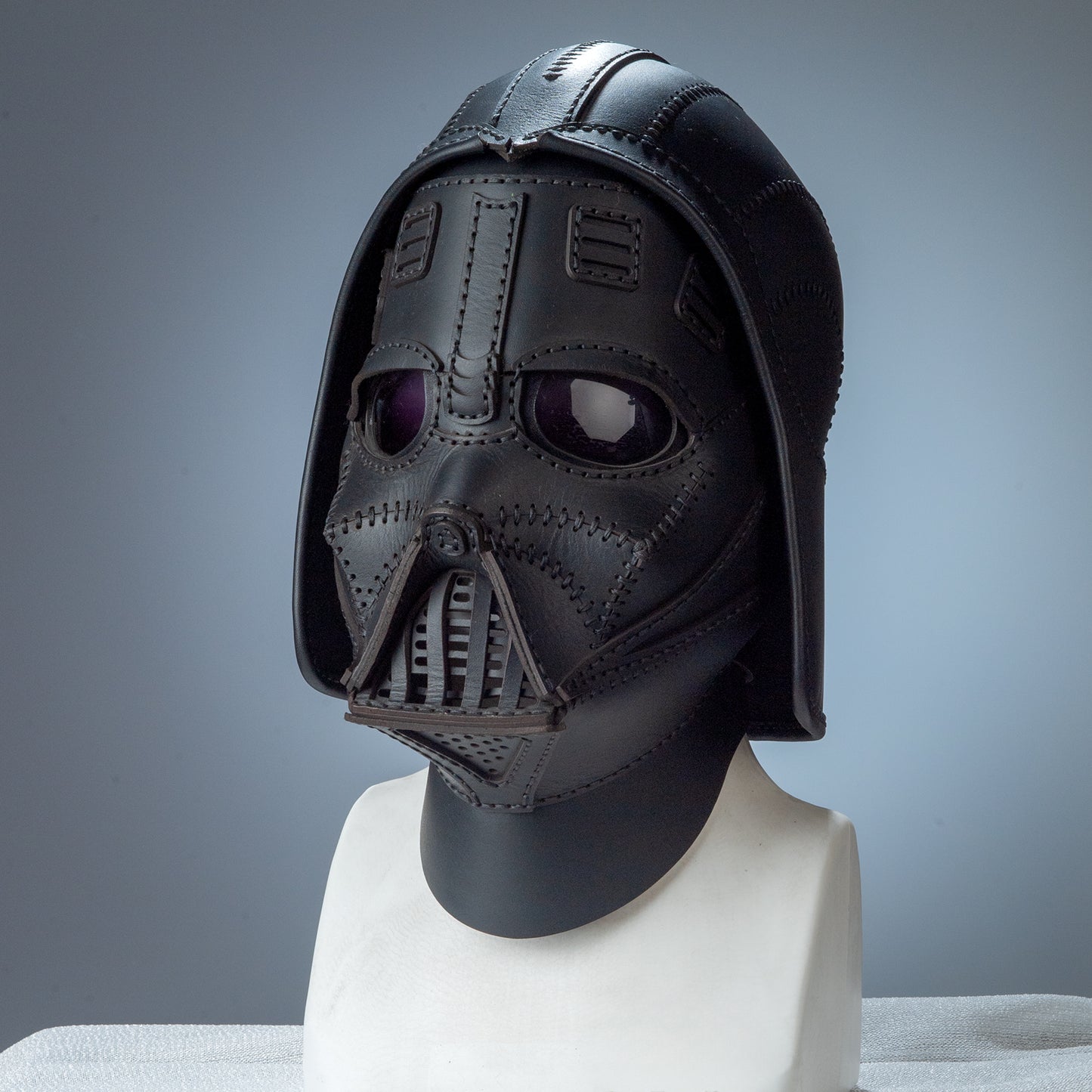 Darth Vader Mask- Star Wars Kostüm - Fonksiyonel Gerçek Deri Maske