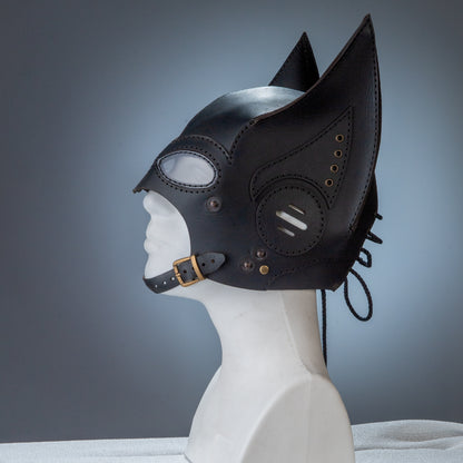 Batman Mask -  Giyilebilir  Gerçek Deri Kostüm