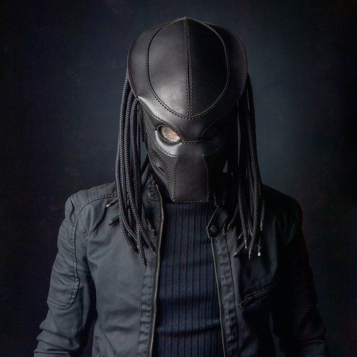 Pradator Mask - Giyilebilir Deri SteamPunk Maske