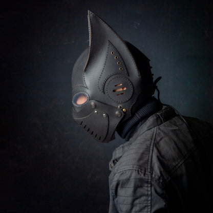 Batman Mask -  Giyilebilir  Gerçek Deri Kostüm