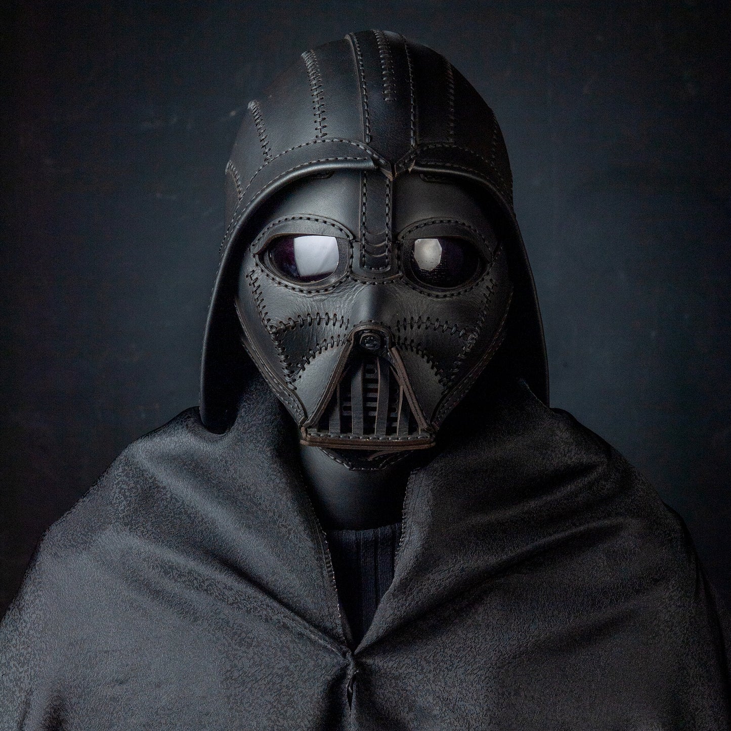 Darth Vader Mask- Star Wars Kostüm - Fonksiyonel Gerçek Deri Maske