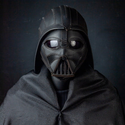 Darth Vader Mask- Star Wars Kostüm - Fonksiyonel Gerçek Deri Maske