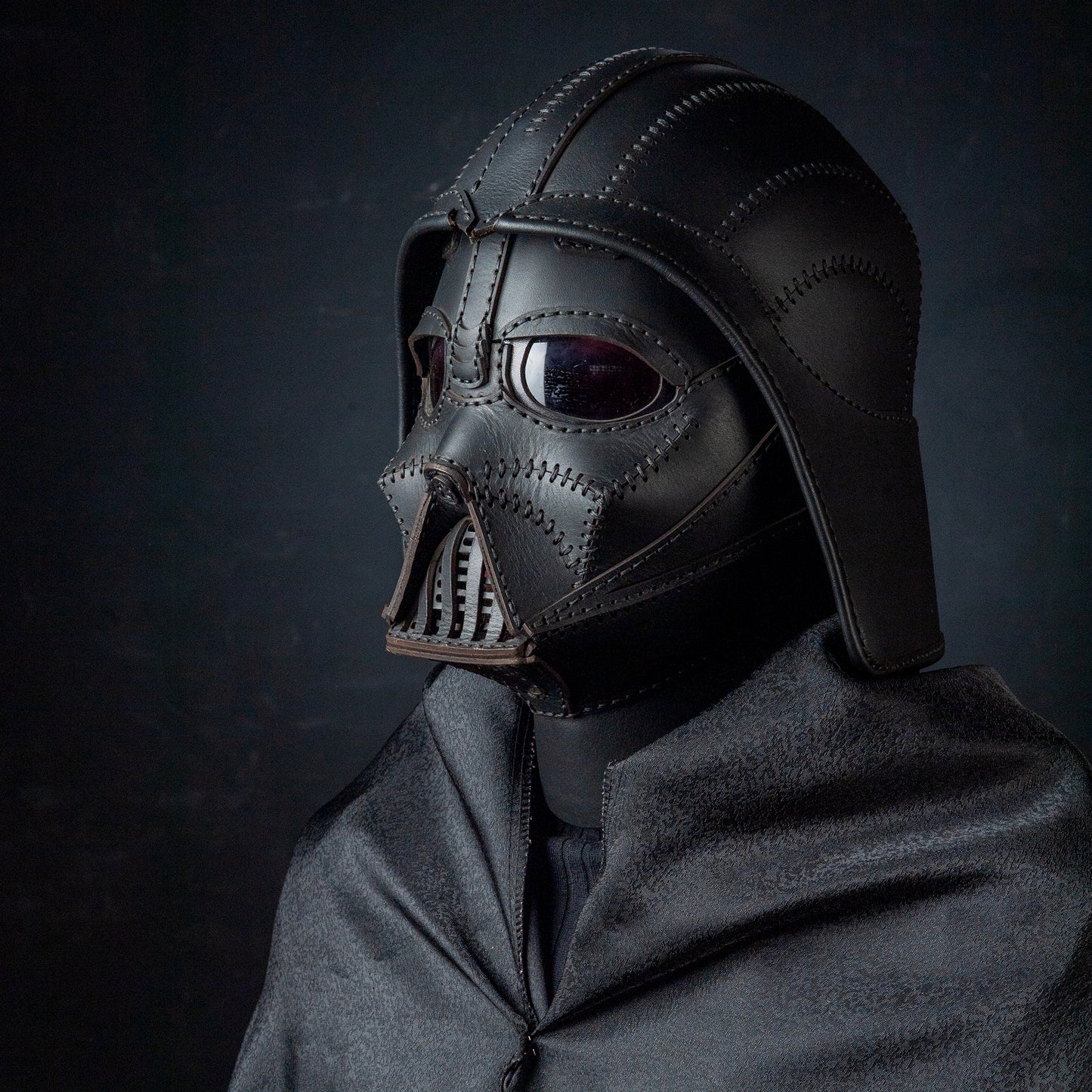 Darth Vader Mask- Star Wars Kostüm - Fonksiyonel Gerçek Deri Maske