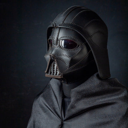 Darth Vader Mask- Star Wars Kostüm - Fonksiyonel Gerçek Deri Maske